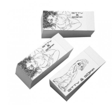 Filter Gitty und Göff weiss breit ohne Perforation